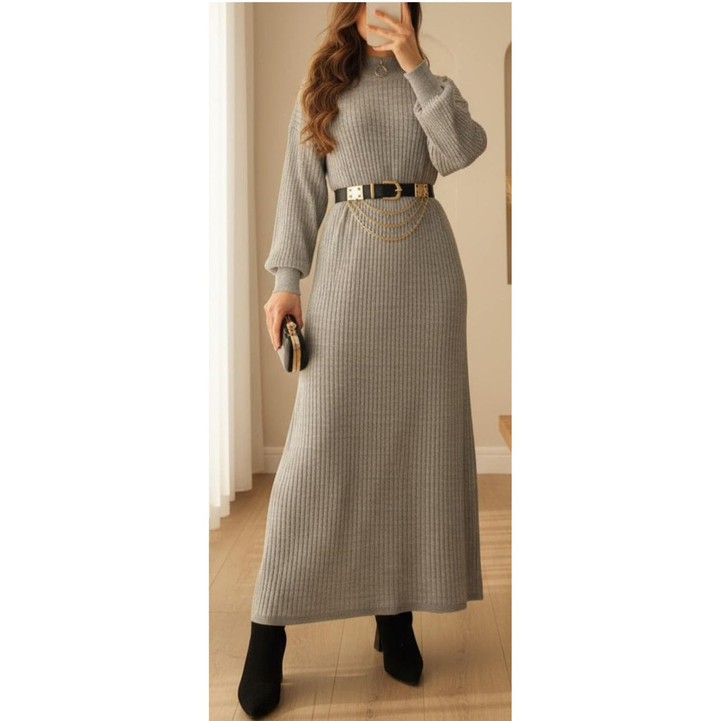 VESTIDO DE PUNTO LARGO